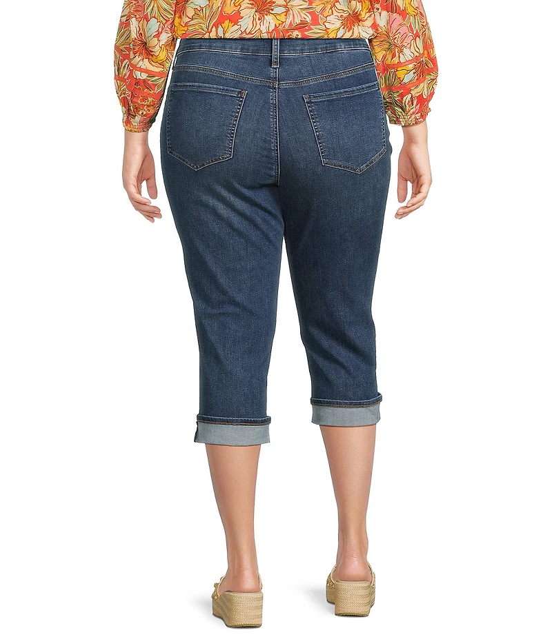 NYDJ Plus Size Marilyn Cuffed Crop Cool Embrace® Denim Jeans