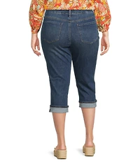 NYDJ Plus Size Marilyn Cuffed Crop Cool Embrace® Denim Jeans