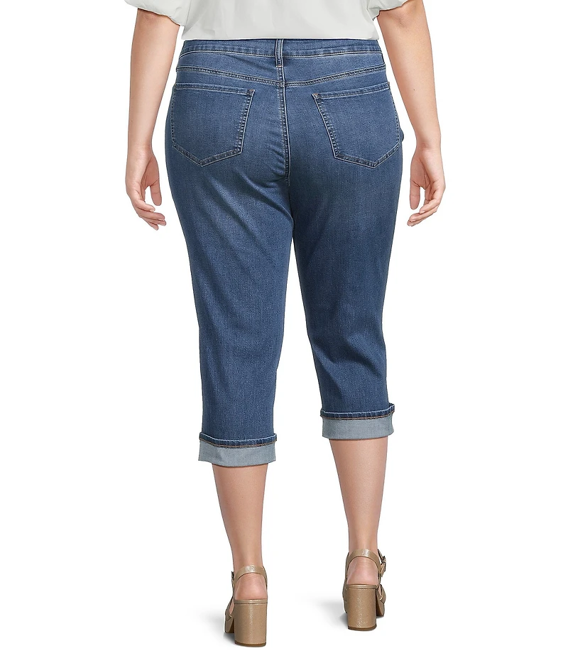 NYDJ Plus Size Marilyn Cuffed Crop Cool Embrace® Denim Jeans