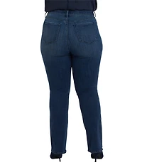 NYDJ Plus Size Marilyn High Rise Straight Leg Jeans