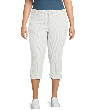 NYDJ Plus Size Marilyn Lift Tuck® Technology Straight Leg Cropped Jeans