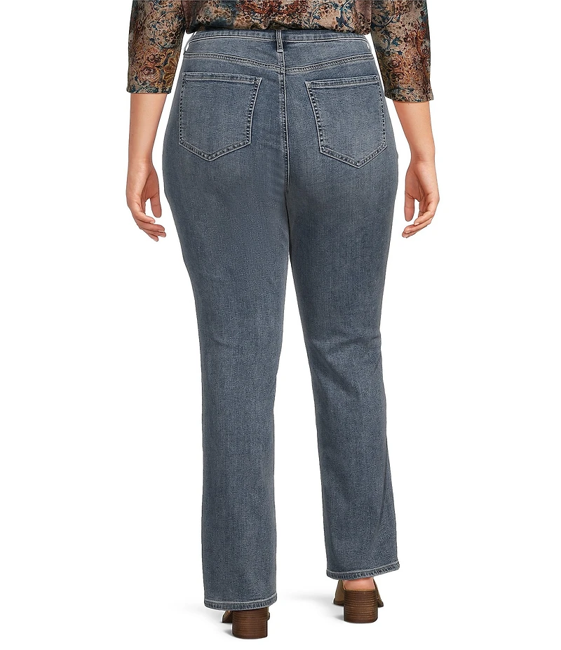 NYDJ Plus Size Marilyn Straight Leg High Rise Jeans