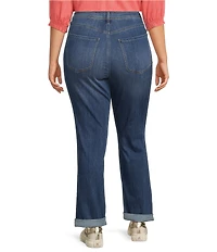 NYDJ Plus Size Marilyn Straight Leg Triple Stitching Jeans