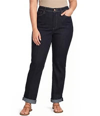 NYDJ Plus Size Marilyn Straight Leg Triple Stitching Jeans