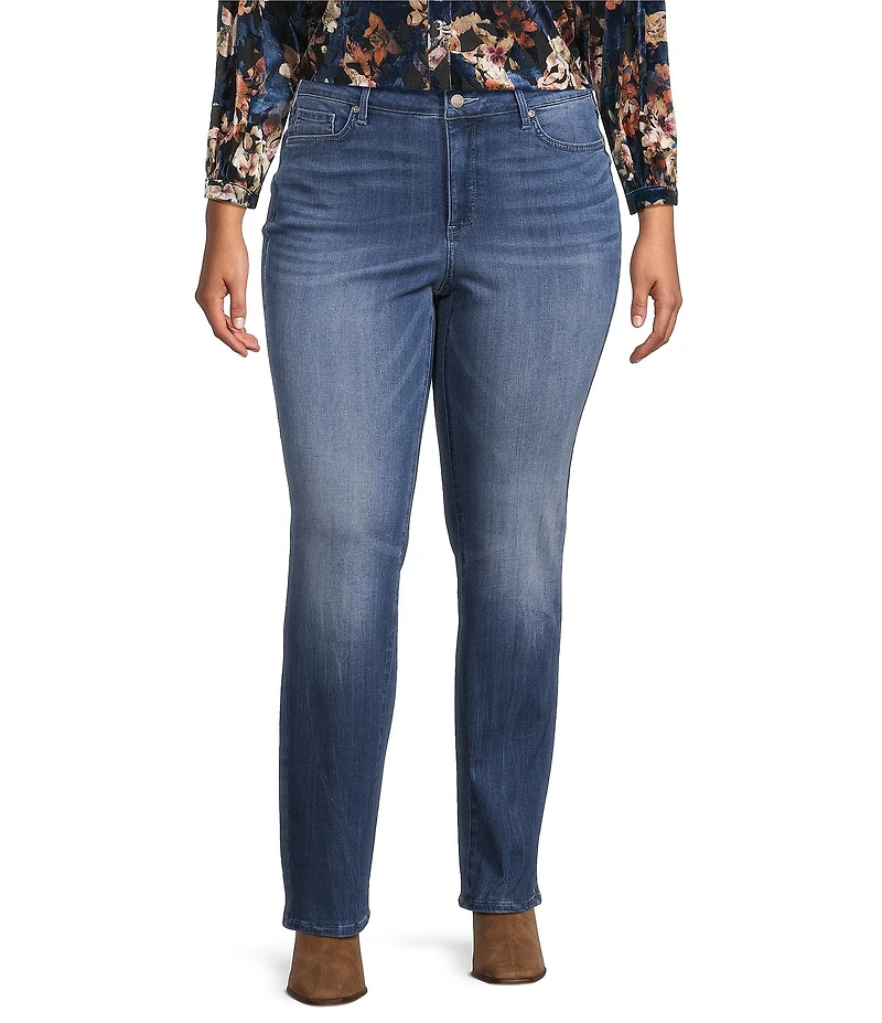 NYDJ Plus Size Marilyn Stretch Denim Lift Tuck® Technology Straight Leg Jeans