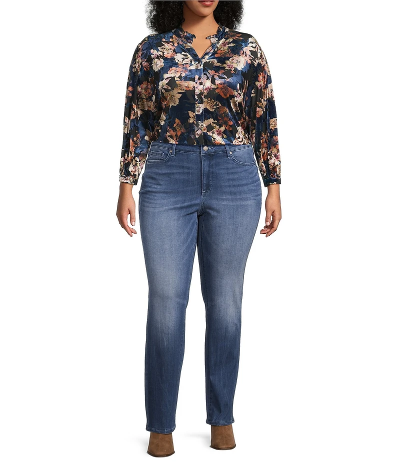 NYDJ Plus Size Marilyn Stretch Denim Lift Tuck® Technology Straight Leg Jeans
