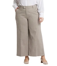 NYDJ Plus Size Mona High Rise Wide Leg Ankle Trouser Pants