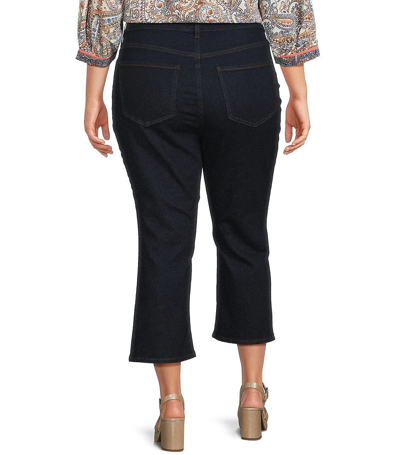 NYDJ Plus Size Monica Kick Flare Crop Jeans