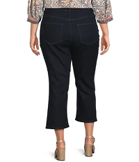NYDJ Plus Size Monica Kick Flare Crop Jeans
