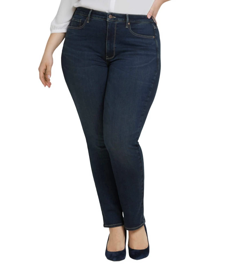 NYDJ Plus Size Sheri Lift Tuck® Technology Slim Straight Leg Skinny Jeans