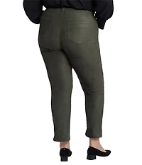 NYDJ Plus Size Sheri Lift Tuck® Technology Straight Leg Stretch Faux Suede Pants