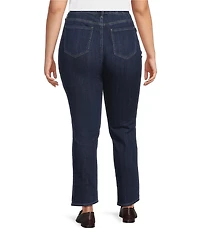 NYDJ Plus Size Sheri Slim Mid Rise Stretch Denim Jeans