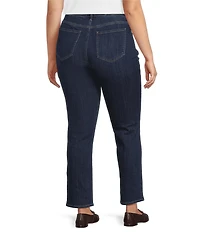 NYDJ Plus Size Sheri Slim Mid Rise Stretch Denim Jeans