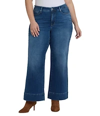 NYDJ Plus Size Teresa Lift Tuck® Stretch Denim Wide Leg Ankle Jeans