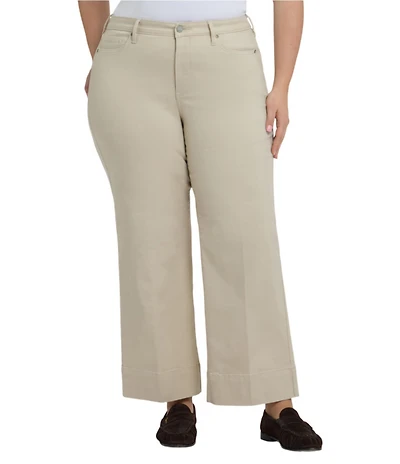 NYDJ Plus Size Teresa Lift Tuck® Stretch Denim Wide Leg Ankle Length Jeans