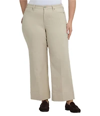 NYDJ Plus Size Teresa Lift Tuck® Stretch Denim Wide Leg Ankle Length Jeans