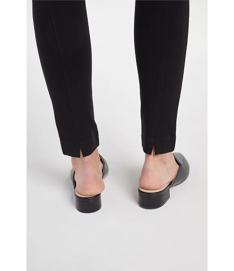 NYDJ Ponte Pull-On Back Slit Skinny Slim Fit Leggings