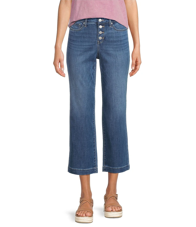 NYDJ Relaxed Piper Button Front Crop Jeans