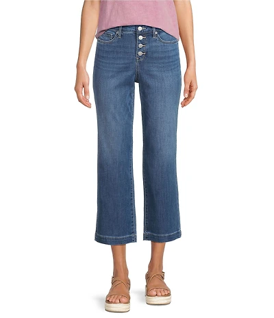 NYDJ Relaxed Piper Button Front Crop Jeans