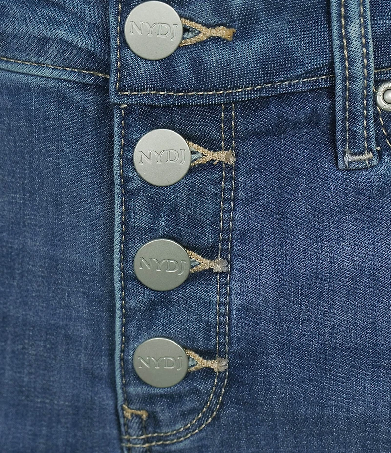 NYDJ Relaxed Piper Button Front Crop Jeans
