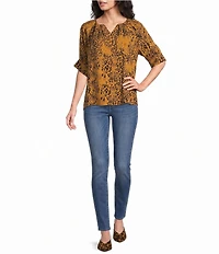 NYDJ Sheri Denim High Rise Slim Fit Straight Leg Jean