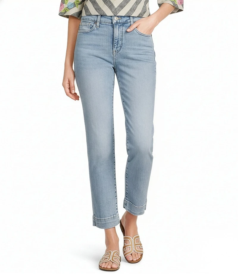 NYDJ Sheri Lift Tuck® Technology Stretch Denim Slim Straight Ankle Jeans