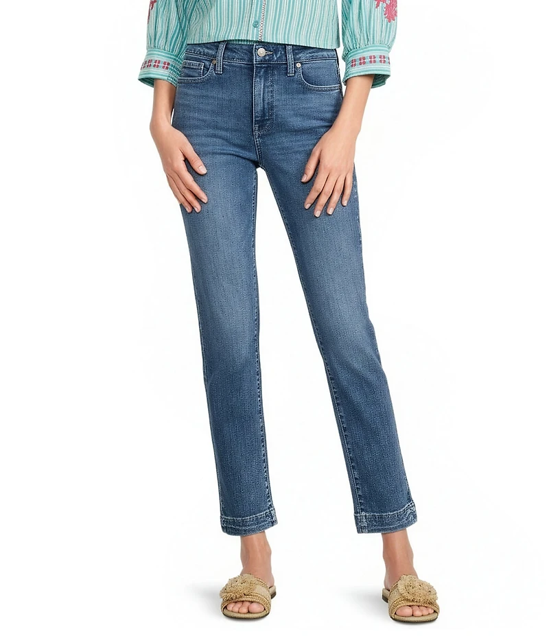 NYDJ Sheri Lift Tuck® Technology Stretch Denim Slim Straight Ankle Jeans