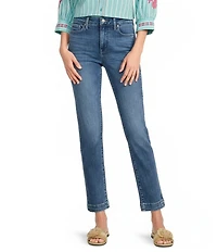 NYDJ Sheri Lift Tuck® Technology Stretch Denim Slim Straight Ankle Jeans