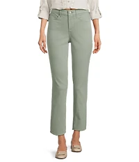 NYDJ Stretch Denim Sheri Slim Straight Fit Mid Rise Jeans