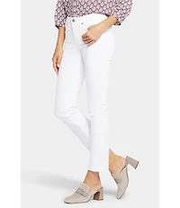 NYDJ Stretch Denim Sheri Slim Straight Fit Mid Rise Jeans