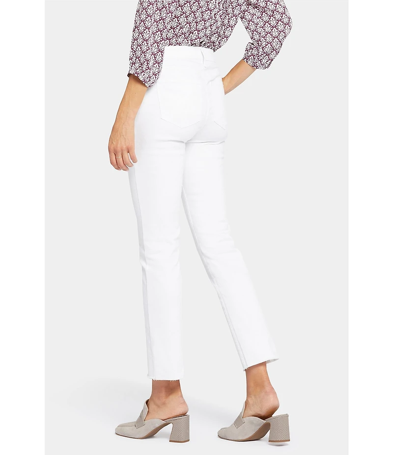 NYDJ Stretch Denim Sheri Slim Straight Fit Mid Rise Jeans