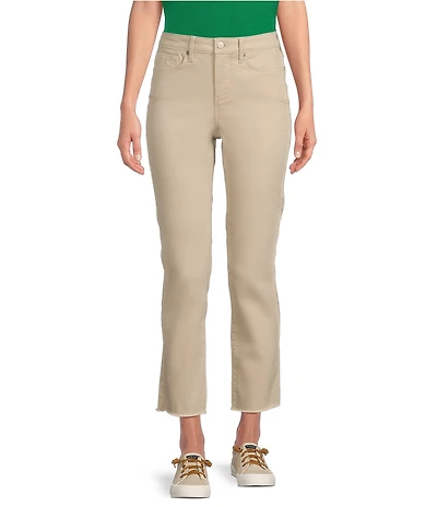 NYDJ Stretch Denim Sheri Slim Straight Fit Mid Rise Jeans