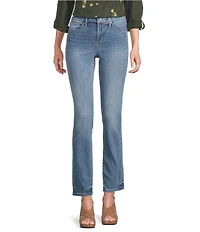 NYDJ Sheri Slim Mid Rise Stretch Denim Jeans