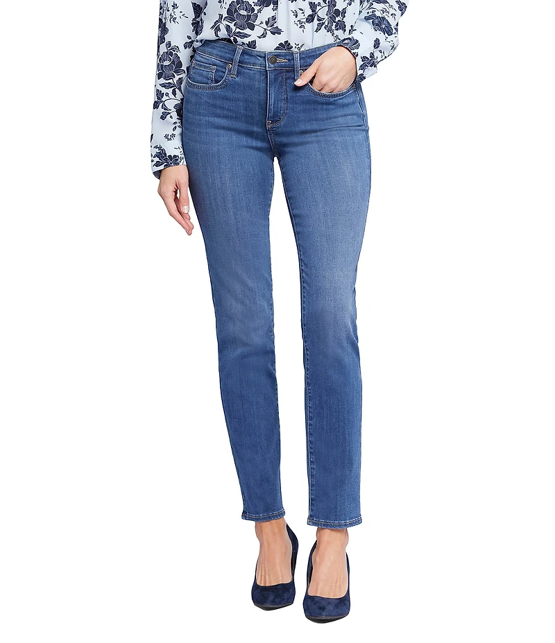 NYDJ Sheri Slim Mid Rise Stretch Denim Jeans
