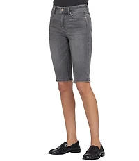 NYDJ Sophie Denim Mid Rise Straight Leg Capri Bike Shorts