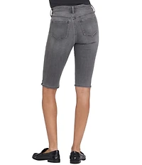 NYDJ Sophie Denim Mid Rise Straight Leg Capri Bike Shorts