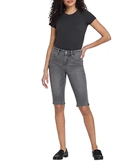 NYDJ Sophie Denim Mid Rise Straight Leg Capri Bike Shorts