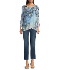 NYDJ Stella Stretch Denim Tapered Ankle Jeans