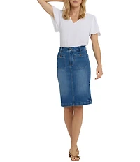 NYDJ Stretch Denim Lift Tuck® Technology High Rise A-Line Skirt