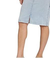 NYDJ Stretch Denim Lift Tuck® Technology High Rise Midi Skirt