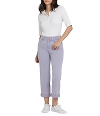 NYDJ Stretch Denim Lift Tuck® Technology Straight Leg Cropped Jeans