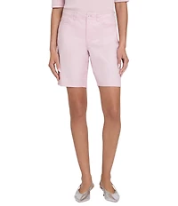 NYDJ Stretch Linen Lift Tuck® Technology Mid Rise Bermuda Shorts