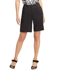 NYDJ Stretch Linen Lift Tuck® Technology Mid Rise Bermuda Shorts