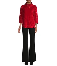 NYDJ Stretch Ponte Pull-On Flared Leg Trousers