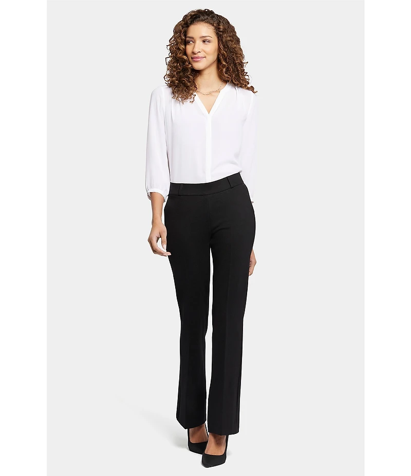 NYDJ Stretch Ponte Pull-On Flared Leg Trousers