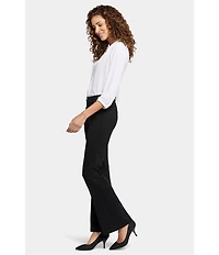 NYDJ Stretch Ponte Pull-On Flared Leg Trousers