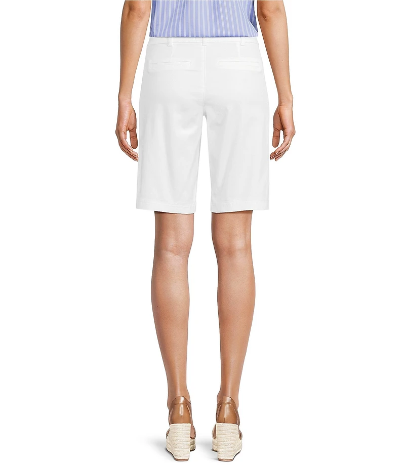 NYDJ Stretch Twill Flat Front High Rise Shorts