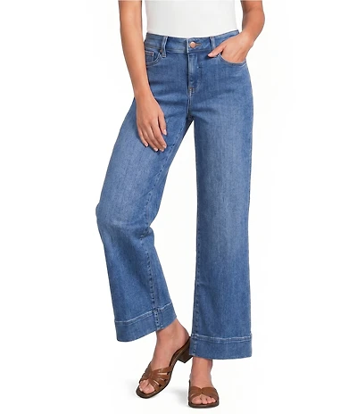 NYDJ Teresa Denim Wide Leg Crop Length Jeans