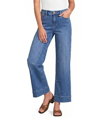 NYDJ Teresa Denim Wide Leg Crop Length Jeans