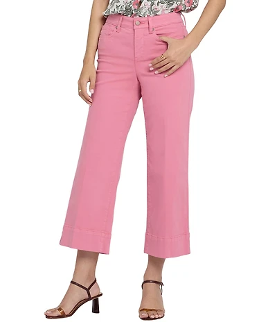 NYDJ Teresa High Rise Wide Leg Ankle Jeans